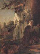 Details of Christ appearing to Mary Magdalen (mk33) Rembrandt